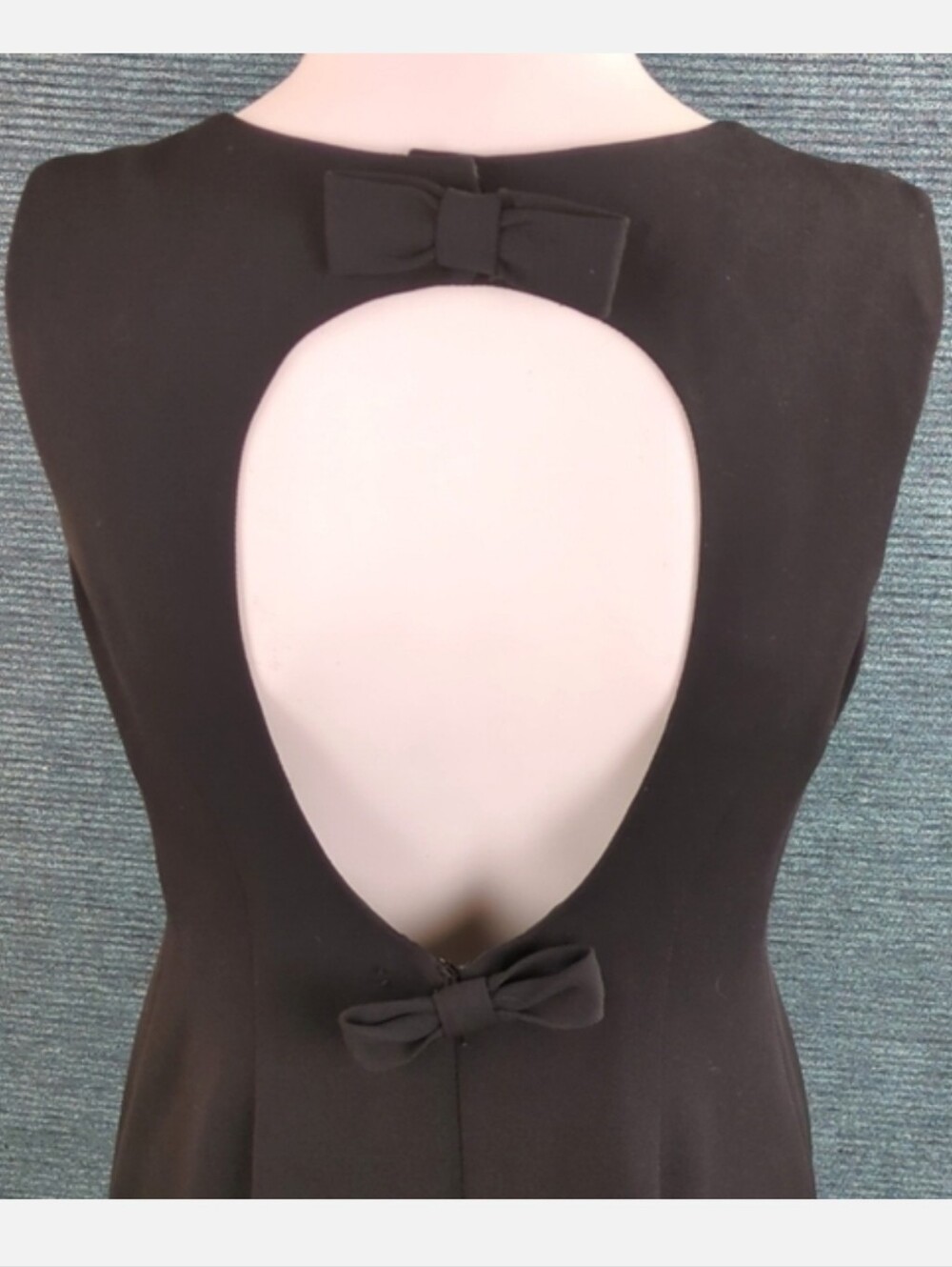 Vintage 90s Carole Little Petites Beaded Little Black Dress - Picture 10 of 16